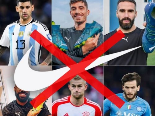 Hàng loạt cầu thủ rời bỏ thương hiệu giày đá bóng Nike 2023
